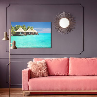 Ljuddämpande tavla - Cottages on the seashore