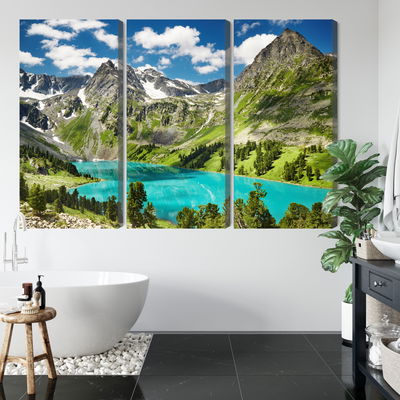 Ljuddämpande tavla - Crystalline lake