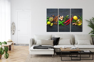 Ljuddämpande tavla - Fresh aromatic spices