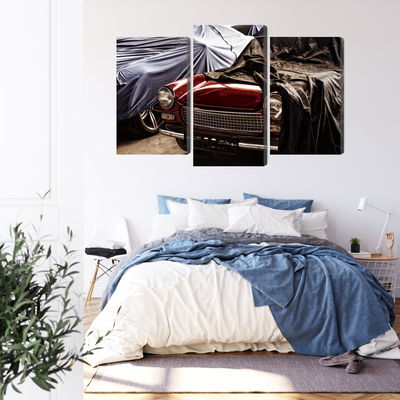 Ljuddämpande tavla - Italian retro car covered