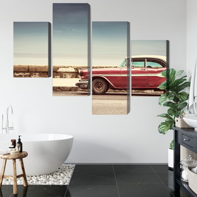 Ljuddämpande tavla - Old american retro car