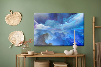 Ljuddämpande tavla - Abstract reflection of clouds
