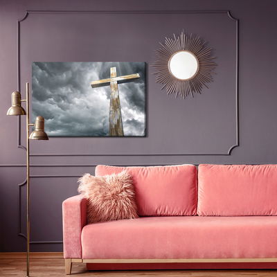 Ljuddämpande tavla - Cross on the background