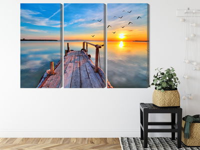 Ljuddämpande tavla - West by the lake