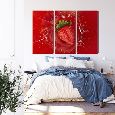 Ljuddämpande tavla - Juicy strawberry