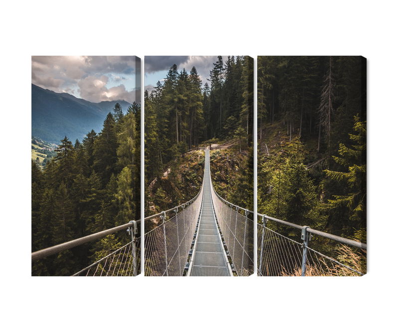 Ljuddämpande tavla - Suspension bridge in a 3d