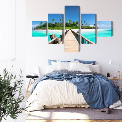 Ljuddämpande tavla - 3d pier in the maldives