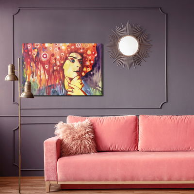 Ljuddämpande tavla - An abstract portrait