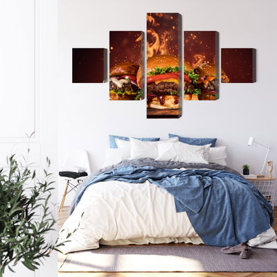 Ljuddämpande tavla - Tasty burgers