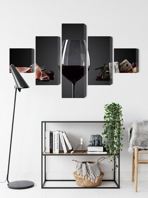 Ljuddämpande tavla - A glass of red wine