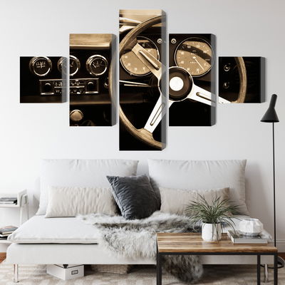 Ljuddämpande tavla - The dashboard of an antique