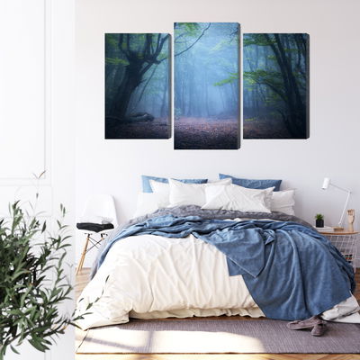 Ljuddämpande tavla - Hazy 3d forest landscape