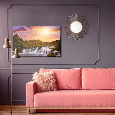 Ljuddämpande tavla - Sunset over a croatian