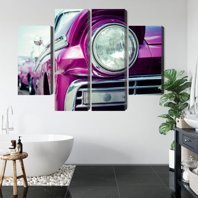 Ljuddämpande tavla - Retro style car headlight