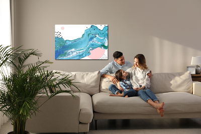 Ljuddämpande tavla - Abstract waves