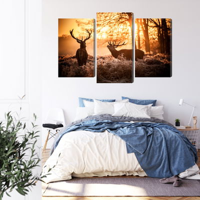 Ljuddämpande tavla - Two deer in the forest