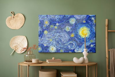 Ljuddämpande tavla - Starry night in the style