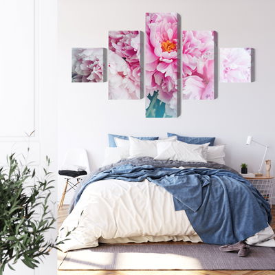 Ljuddämpande tavla - 3d peony bouquet