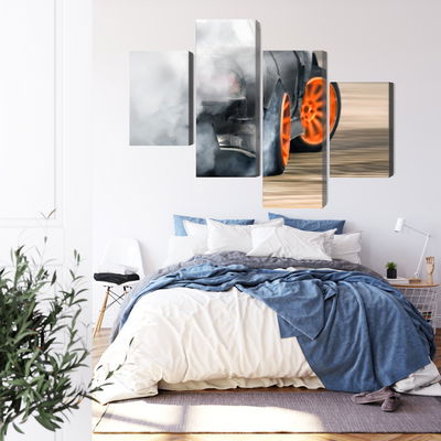 Ljuddämpande tavla - Drifting car in a puff