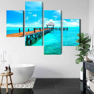 Ljuddämpande tavla - Sunny landscape