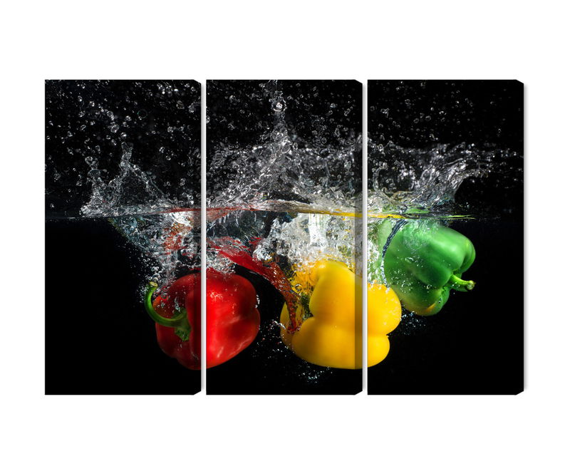 Ljuddämpande tavla - Peppers in the water