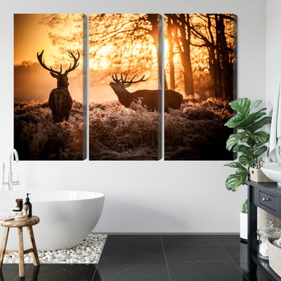 Ljuddämpande tavla - Two deer in the forest