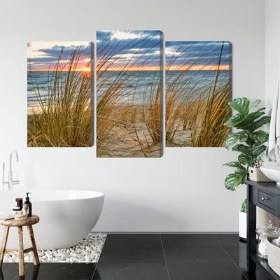 Ljuddämpande tavla - Sunrise on the beach of rügen