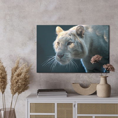 Ljuddämpande tavla - Beautiful white tiger