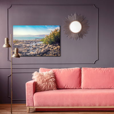 Ljuddämpande tavla - Sea and mountain landscape