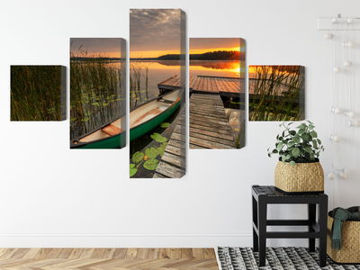 Ljuddämpande tavla - Summer sunrise