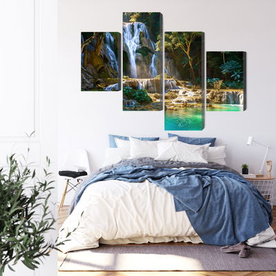 Ljuddämpande tavla - Kuang si waterfall
