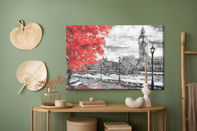 Ljuddämpande tavla - View of the thames and big