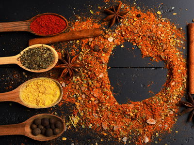 Ljuddämpande tavla - Heart of spices