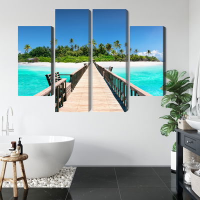 Ljuddämpande tavla - 3d pier in the maldives