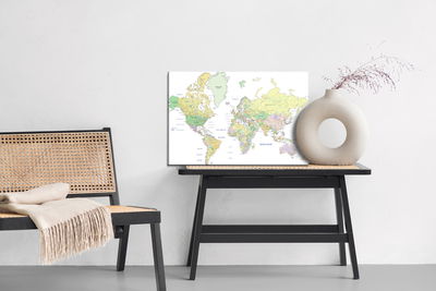 Ljuddämpande tavla - Political world map