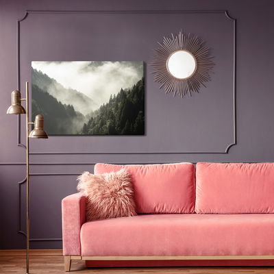 Ljuddämpande tavla - High mountain in mist