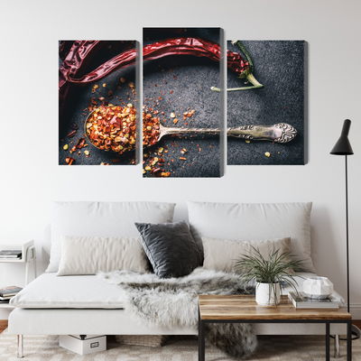 Ljuddämpande tavla - Dried chili peppers