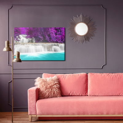 Ljuddämpande tavla - Beautiful waterfall huay mae