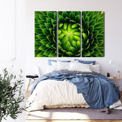 Ljuddämpande tavla - Green plant on a macro scale