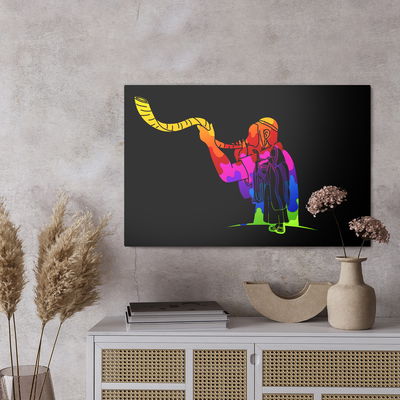 Ljuddämpande tavla - Jew blowing a horn