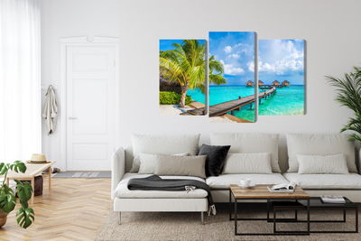 Ljuddämpande tavla - Floating houses