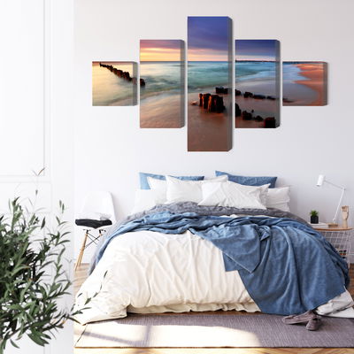 Ljuddämpande tavla - Sunrise over the baltic sea