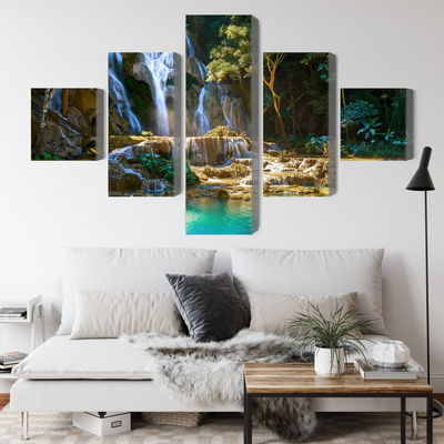 Ljuddämpande tavla - Kuang si waterfall