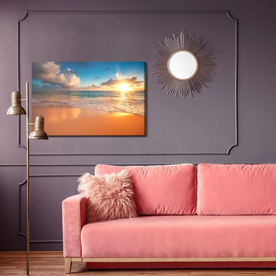 Ljuddämpande tavla - Sunset on the beach
