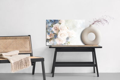 Ljuddämpande tavla - Pastel roses painted