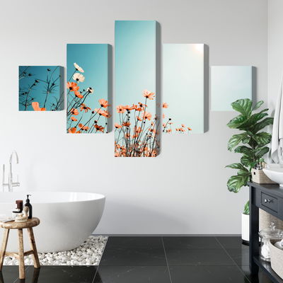 Ljuddämpande tavla - Field flowers in the sun