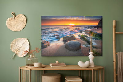 Ljuddämpande tavla - Sea at the sunset
