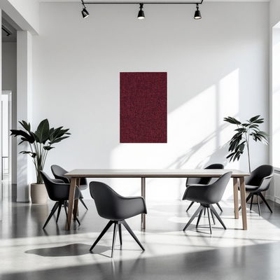 Ljudabsorbent till vägg, Wall rectangle stående, Röd (63)