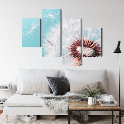 Ljuddämpande tavla - Dandelion flower on a macro