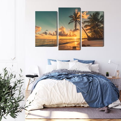 Ljuddämpande tavla - Sunset on the dominican beach